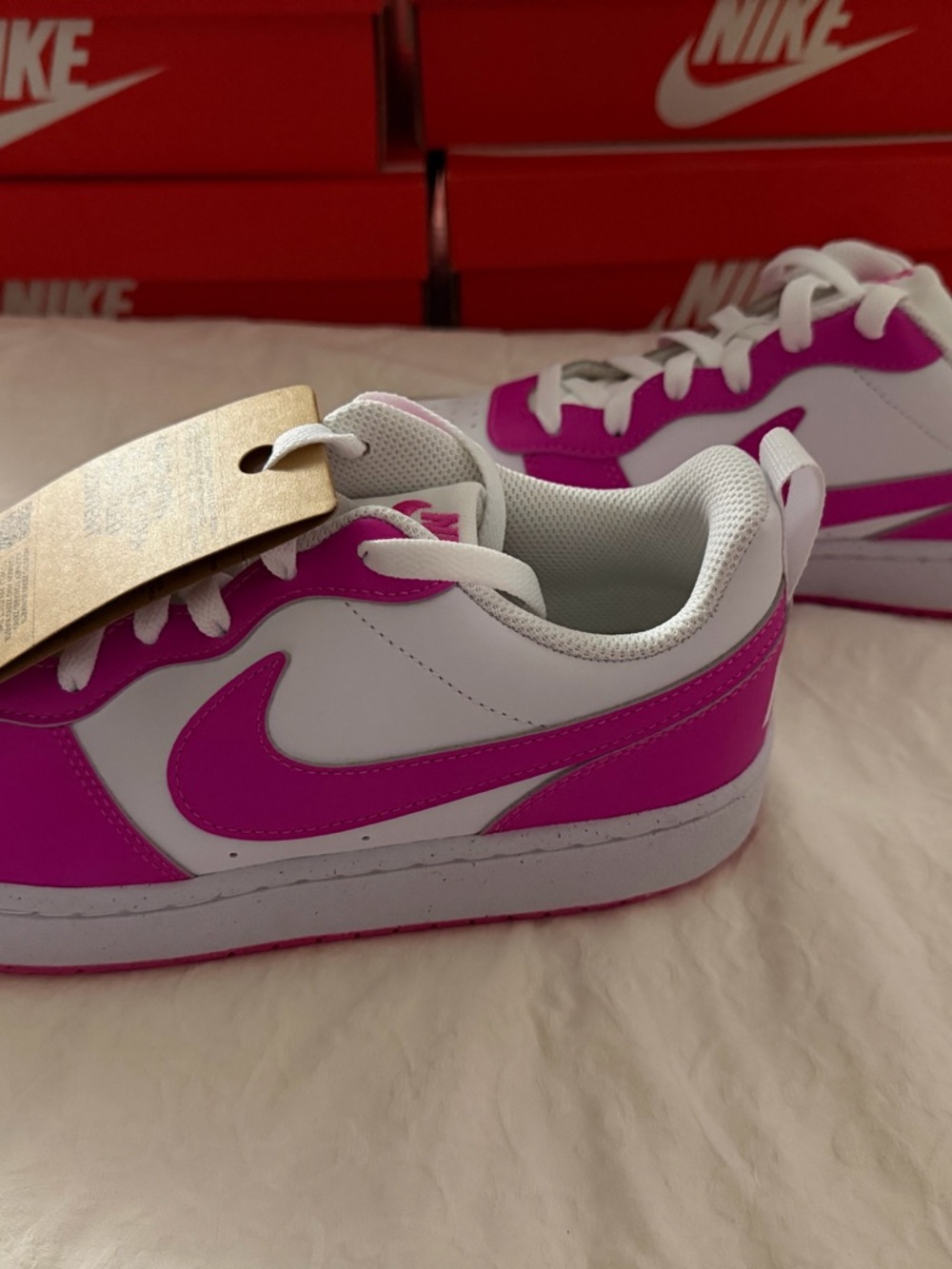 Nike 7Y 8.5W COURT BOROUGH LOW RECRAFT (GS) - Picture 4 of 7